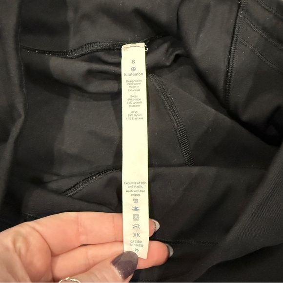 Lululemon Black Train Times Crop *21" - Picture 10 of 14